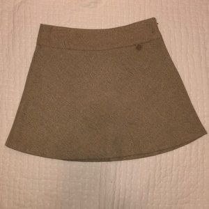 Burlap turquoise and tan Gap Skirt
